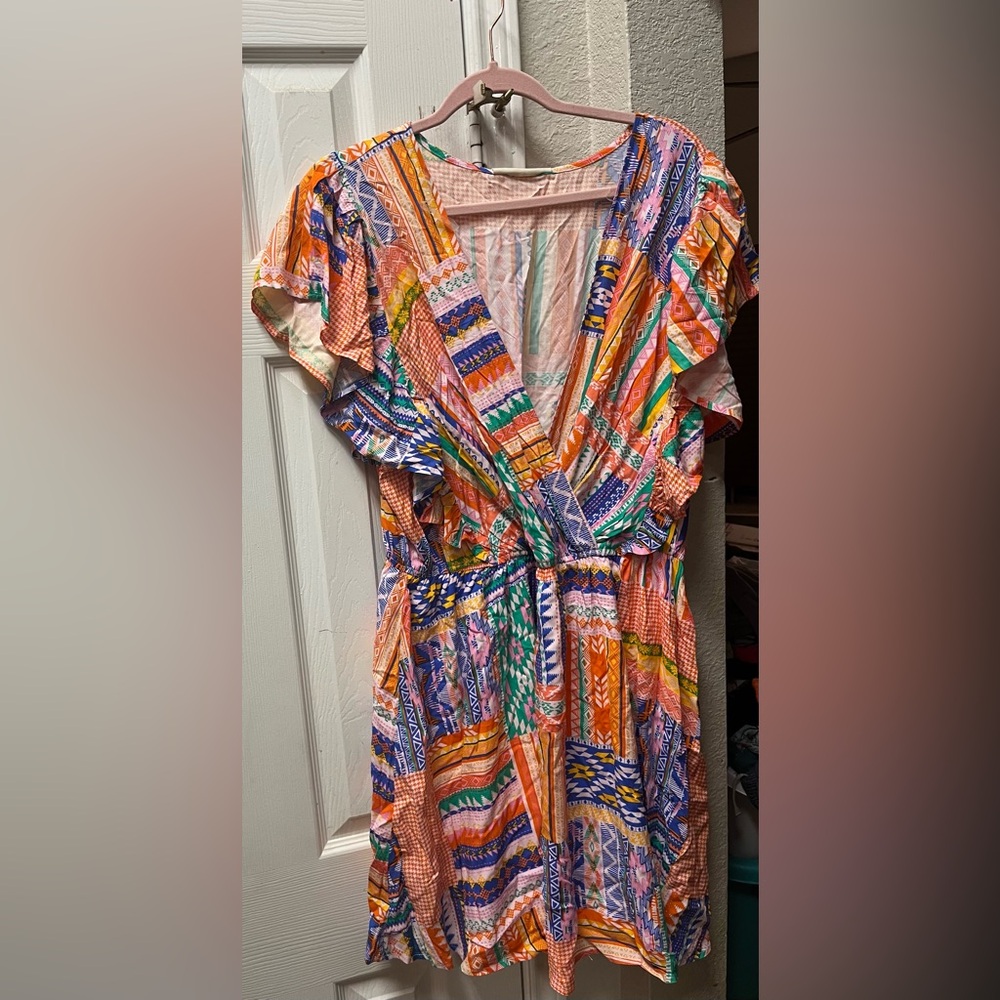 SJ. colorful dress 1x NWT